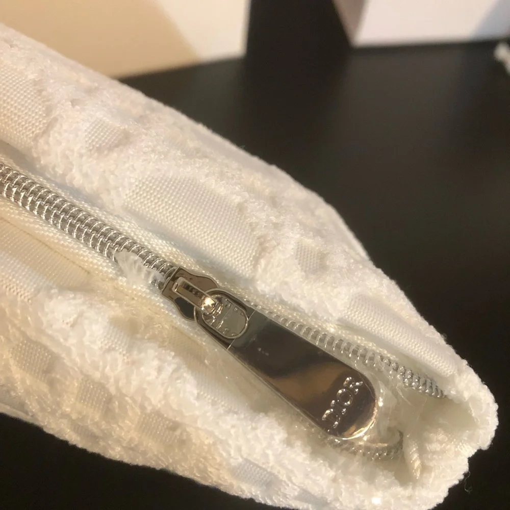 Rare Dior Beauty Limited Edition Set 3 Pouches + Toile de Jouy Folding Fan NEW